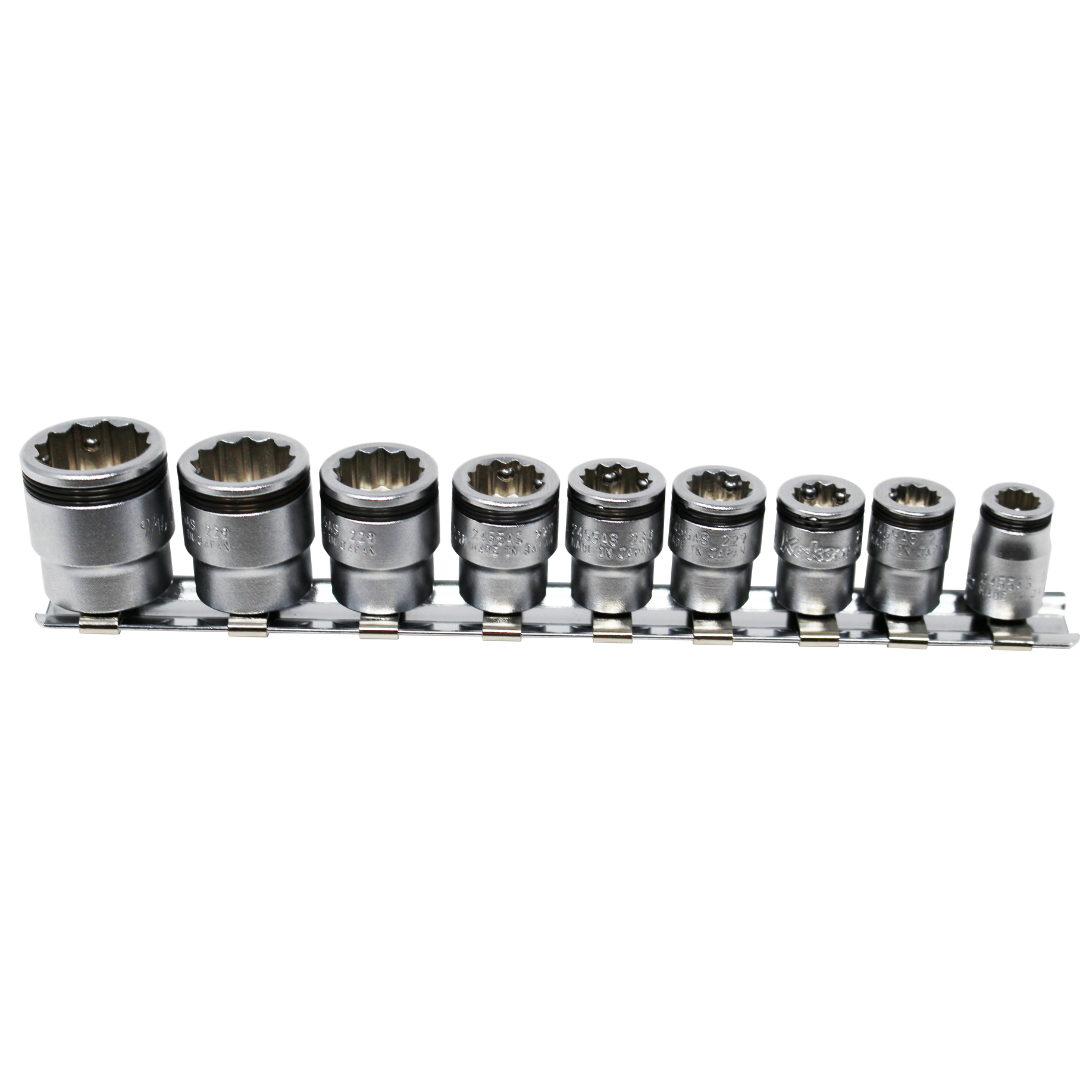 Ko-ken RS3010A/8-L50 3/8 Sq. Dr. Bit Socket set  1/8-1/2 Hex 200mm  8 pieces