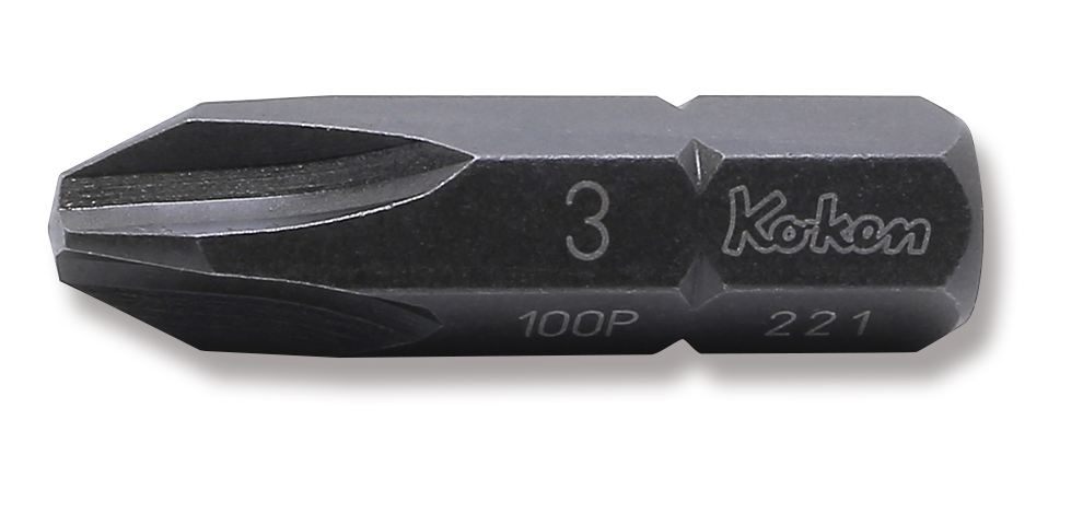 Ko-ken 100P.32-4 5/16 Hex Dr. Bit  PH4  Length 32mm