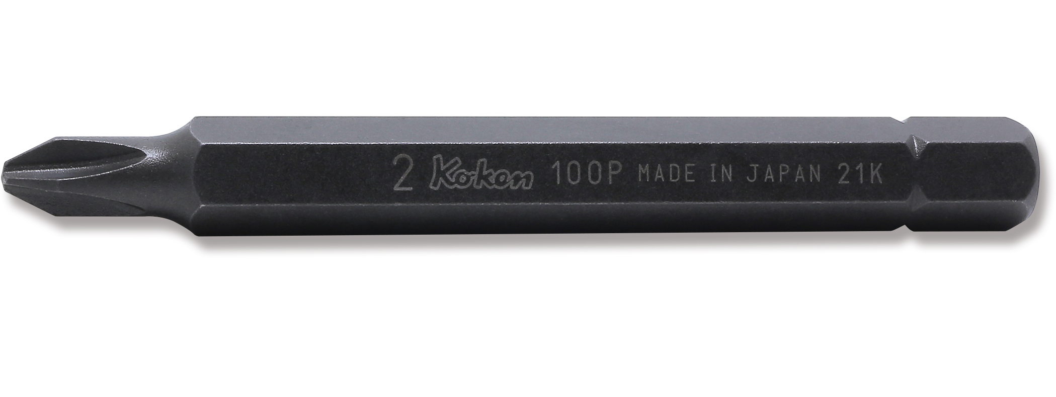 Ko-ken 100P.80-3 5/16 Hex Dr. Bit  PH3  Length 80mm