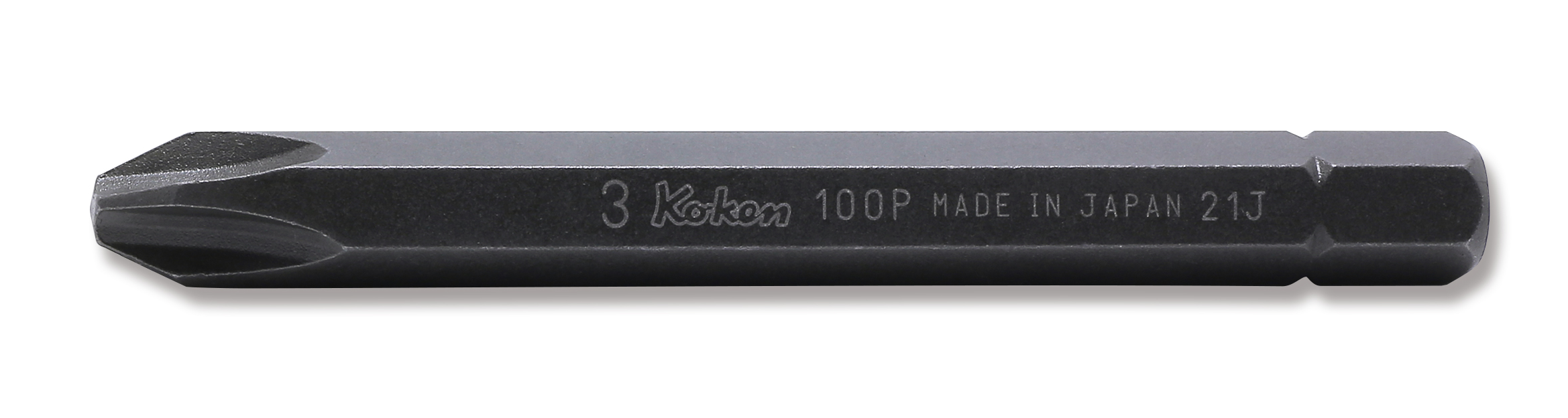 Ko-ken 100P.80-4 5/16 Hex Dr. Bit  PH4  Length 80mm
