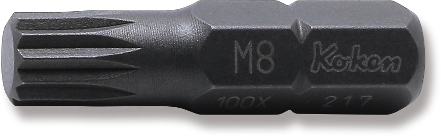 Ko-ken 101A 5/16 Hex Dr. Adaptor  1/4 Square Length 20mm