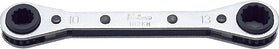 Ko-ken 102KM.BH-5.5.6X7.8 Ratcheting Ring Wrench  5.5-6x7-8mm 12 point Length 108mm Reversible 4 sizes