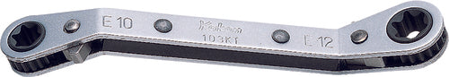 Ko-ken 103KT-E14XE16 Reversible Ratcheting Ring Wrench TORXÂ® E14xE16 - Length 139mm