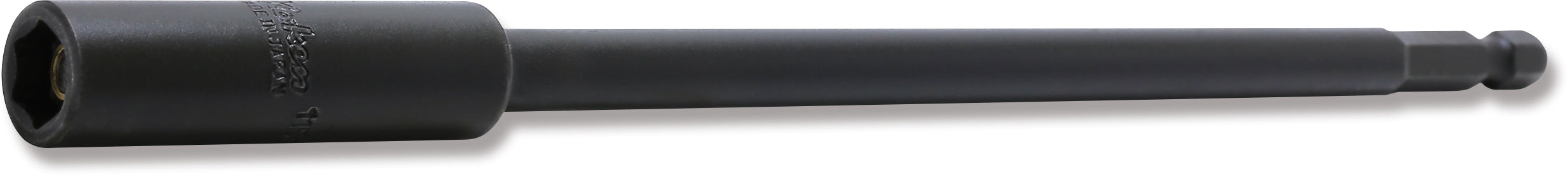 Ko-ken 115G.200-8FR 1/4 Hex Dr. Nut Setter with Plastic Protector  8mm 6 point Length 200mm Slide Magnet Turnable POM cover
