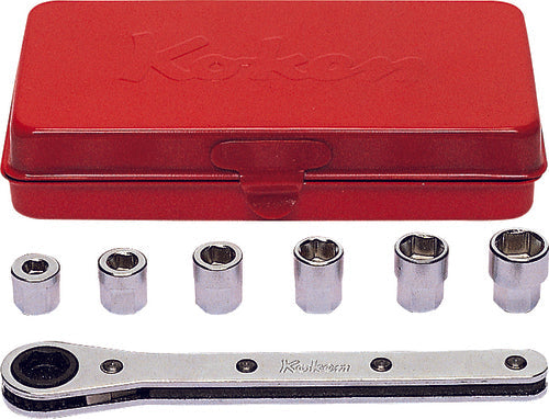 Ko-ken 1203 Socket Set  5-10mm 6 point   7 pieces