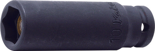 Ko-ken 12300M-10 1/4 Sq. Dr. Socket  10mm 6 point Length 48mm