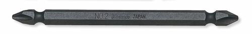 Ko-ken 123PG.100-3(9) 1/4 Hex Dr. Double Ended Bit  PH3  Length 100mm Magnetized