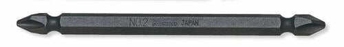 Ko-ken 123PG.100-2(9) 1/4 Hex Dr. Double Ended Bit  PH2  Length 100mm Magnetized