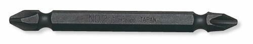 Ko-ken 123PG.75-3(9) 1/4 Hex Dr. Double Ended Bit  PH3  Length 75mm Magnetized