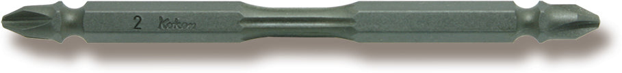 Ko-ken 123PT.75-2 1/4 Hex Dr. Double Ended Bit  PH2  Length 75mm Torsion