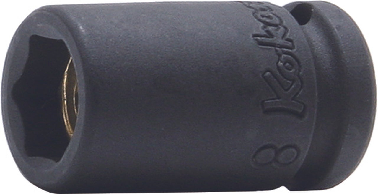 Ko-ken 12400AG-1/2 1/4 Sq. Dr. Socket  1/2 6 point Length 25mm Magnet