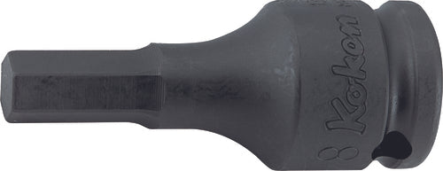 Ko-ken 13012M.52-4 3/8 Sq. Dr. Bit Socket  4mm Hex Length 52mm