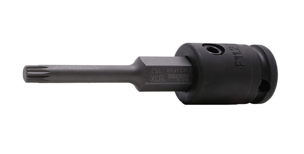 Ko-ken 13134X.92-M8 3/8 Sq. Dr. Bit Socket XZN M8 Triple Square Length 92mm