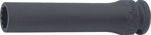 Ko-ken 13305M-12 3/8 Sq. Dr. Socket  12mm 12 point Length 80mm