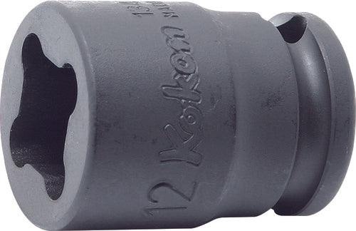 Ko-ken 13400-12WN 3/8 Sq. Dr. Socket  12mm 4 point Length 32mm Weld Nut