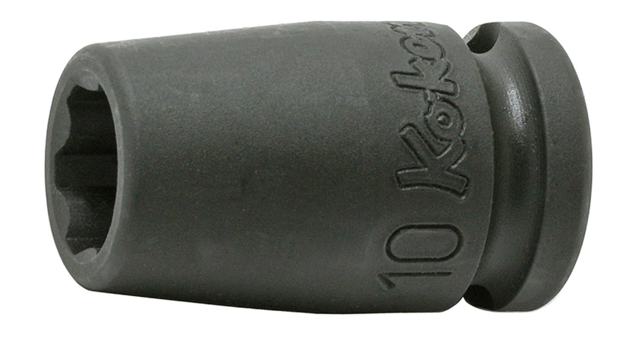 Ko-ken 13410M-9 3/8 Sq. Dr. Socket  9mm Surface Length 32mm