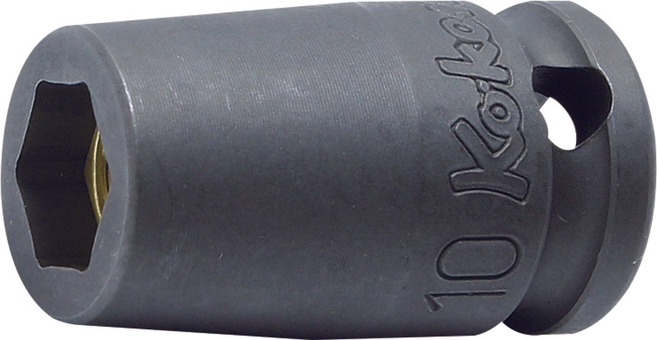 Ko-ken 13460M-10 3/8 Sq. Dr. Socket  10mm 6 point Length 32mm Self-Tapping screw