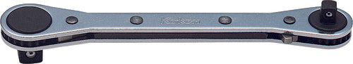 Ko-ken 137 1/4" and 3/8" Sq. Dr. Dual Ratchet Handle - Length 141mm