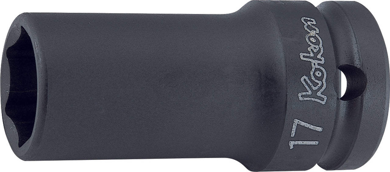 Ko-ken 14301X-16 1/2 Sq. Dr. Socket  16mm 6 point Length 60mm Thin walled