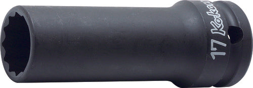 Ko-ken 14306M-13 1/2 Sq. Dr. Socket  13mm 12 point Length 80mm Thin walled
