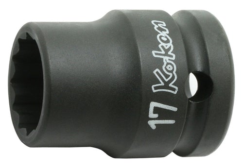 Ko-ken 14406M-24 1/2 Sq. Dr. Socket  24mm 12 point Length 38mm Thin walled
