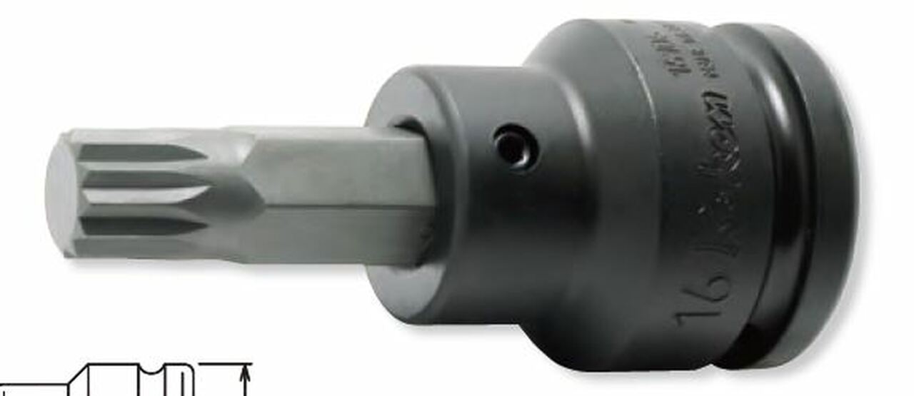 Ko-ken 16106.16-T55 3/4 Sq. Dr. TORXÂ® T55 Bit Socket - Length 76mm