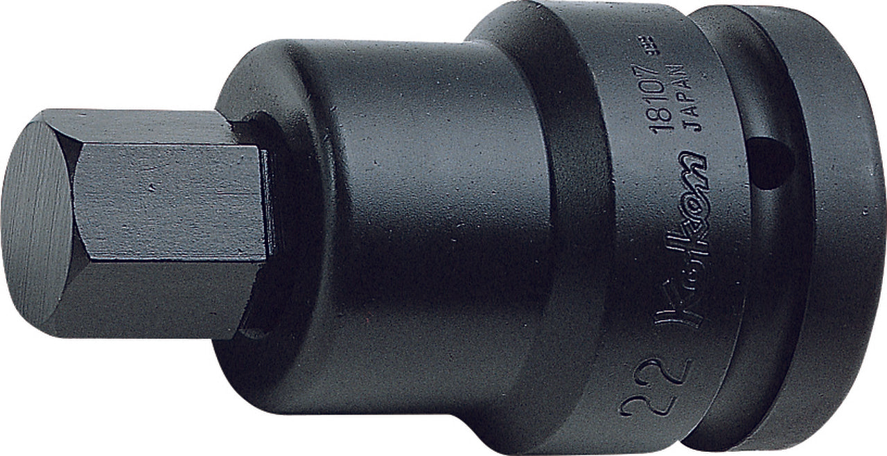 Ko-ken 18108.32-19 1 Sq. Dr. Bit Socket  19mm Hex Length 105mm