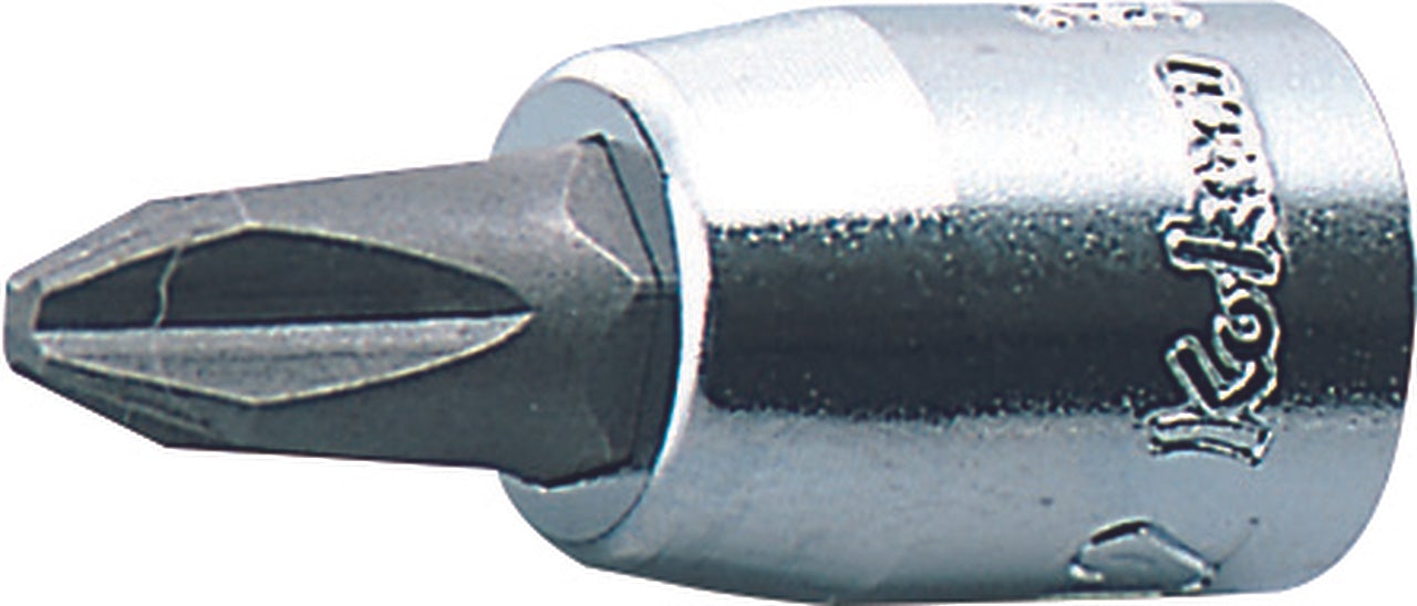 Ko-ken 2000.28-PZ1 1/4 Sq. Dr. Bit Socket  PZ1  Length 28mm