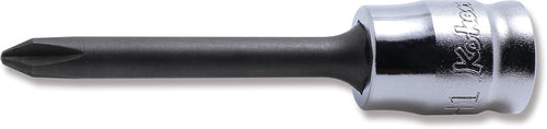 Ko-ken 2000Z.50-2 1/4 Sq. Dr. Bit Socket  PH2  Length 50mm Z-series
