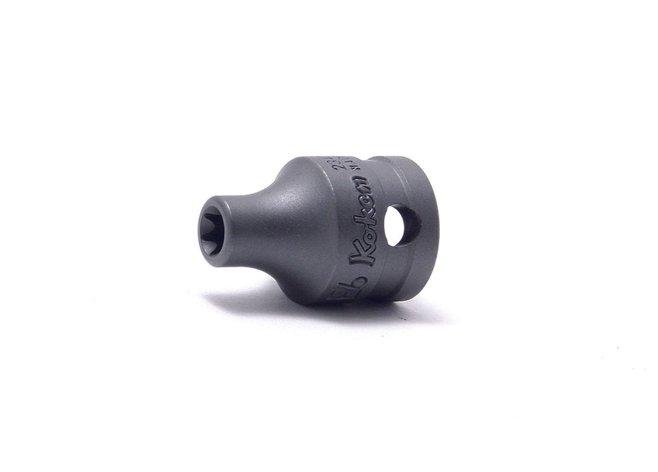 Ko-ken 23425-E6 3/8 Sq. Dr. Industrial TORXÂ® E6 Socket - Length 26mm