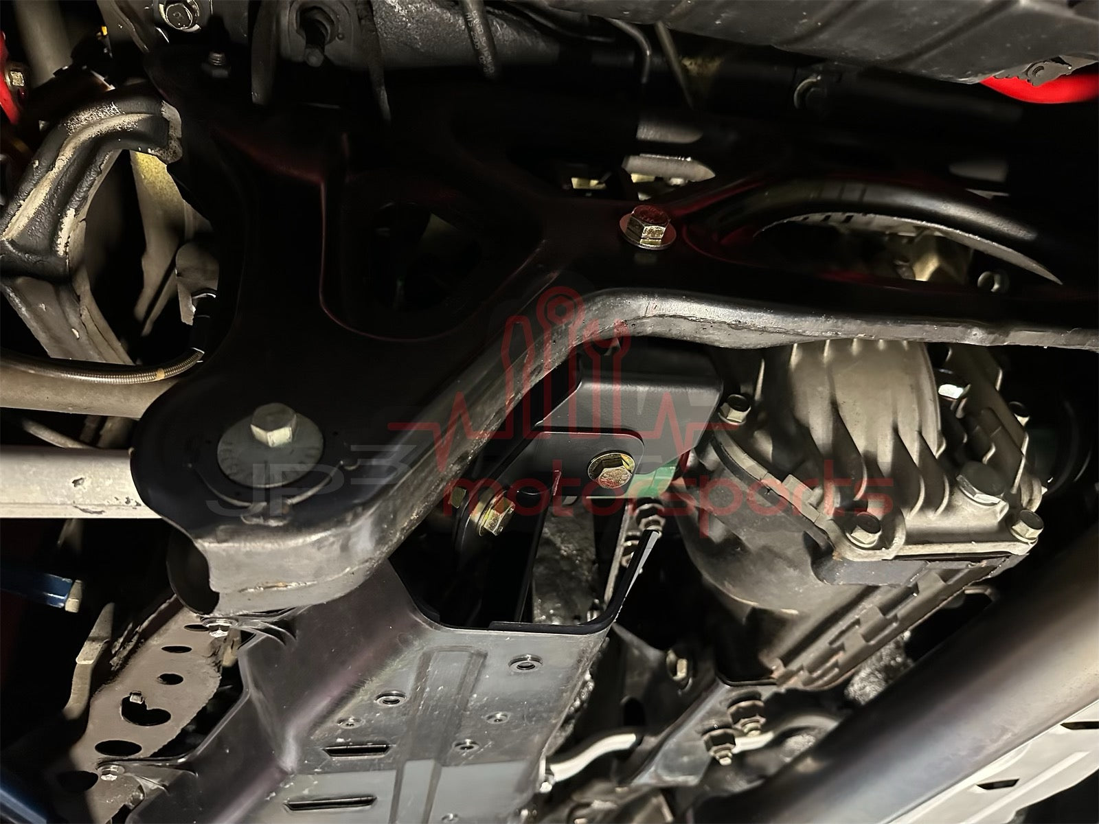 Mazda RX7 FD3S Rear Subframe Tubular Reinforcement Cross Brace and Mounting Bracket Combo Kit