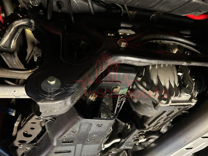Mazda RX7 FD3S Rear Subframe Tubular Reinforcement Cross Brace and Mounting Bracket Combo Kit