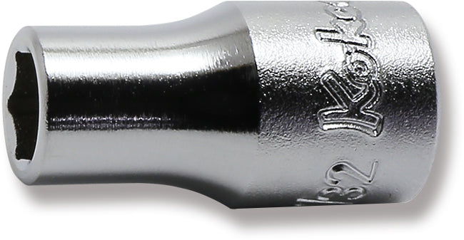 Ko-ken 2400A-9/16 1/4 Sq. Dr. Socket  9/16 6 point Length 24mm