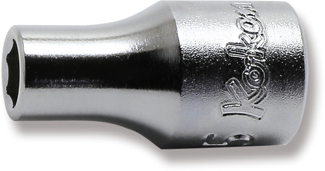 Ko-ken 2400M-5 1/4 Sq. Dr. Socket  5mm 6 point Length 22mm