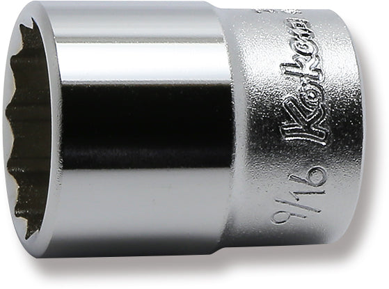 Ko-ken 2405A-9/32 1/4 Sq. Dr. Socket  9/32 12 point Length 22mm