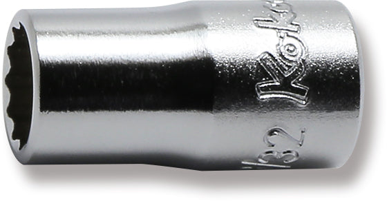 Ko-ken 2405M-10 1/4 Sq. Dr. Socket  10mm 12 point Length 22mm