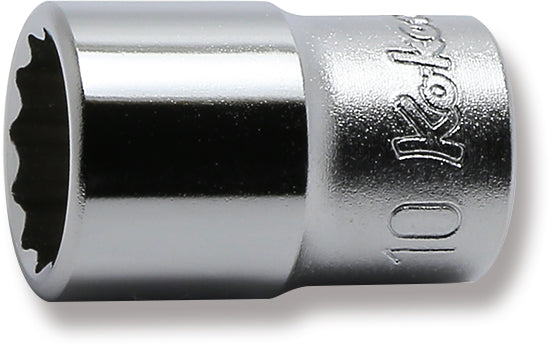 Ko-ken 2405M-11 1/4 Sq. Dr. Socket  11mm 12 point Length 22mm