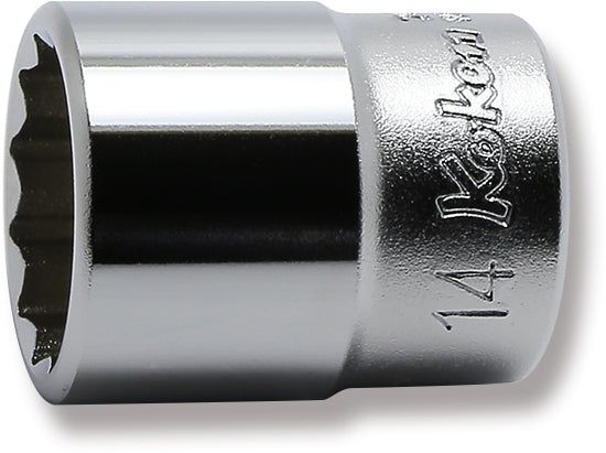 Ko-ken 2405M-3 1/4 Sq. Dr. Socket  3mm 12 point Length 22mm