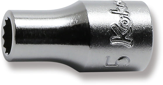 Ko-ken 2405M-5.5 1/4 Sq. Dr. Socket  5.5mm 12 point Length 22mm