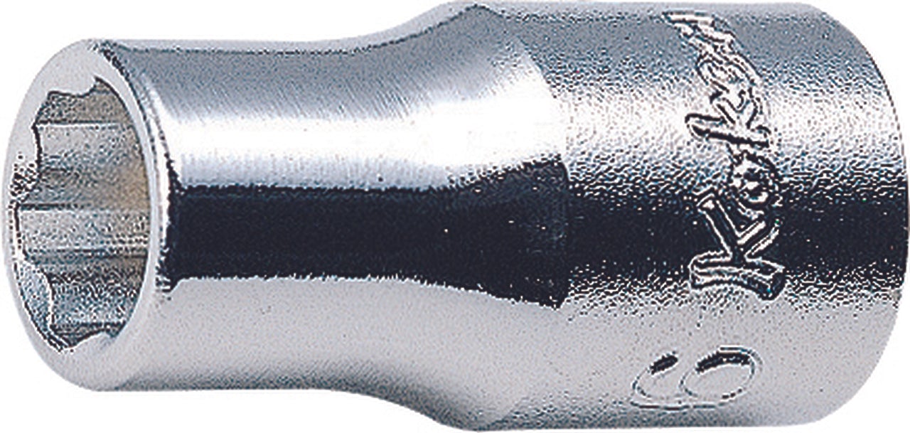Ko-ken 2410M-12 1/4 Sq. Dr. Socket  12mm Surface Length 22mm