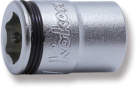 Ko-ken 2450MS-8 1/4 Sq. Dr. Short NUT GRIPÂ® Socket - 8mm