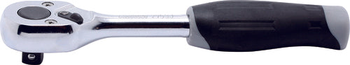 Ko-ken 2753JB 1/4 Sq. Dr. Ratchet Handle  20 teeth Push Button Length 115mm  Plastic Handle