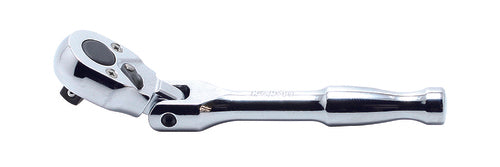 Ko-ken 2774PS-3/8 3/8 Sq. Dr. Ratchet Handle  24 teeth Flexible Head Length 120mm  Polished Handle