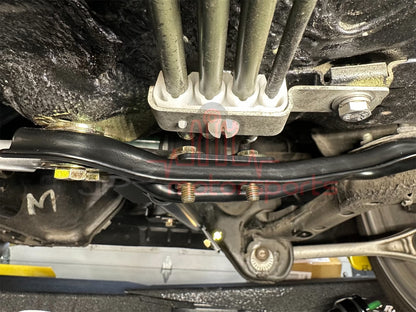 Mazda RX7 FD3S Rear Subframe Tubular Reinforcement Cross Brace and Mounting Bracket Combo Kit