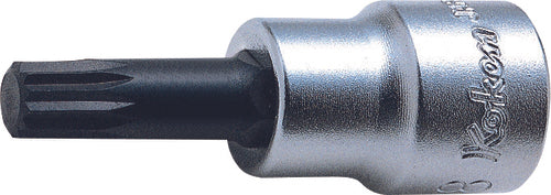 Ko-ken 3020.50-M8 3/8 Sq. Dr. Bit Socket XZN M8 Triple Square Length 50mm