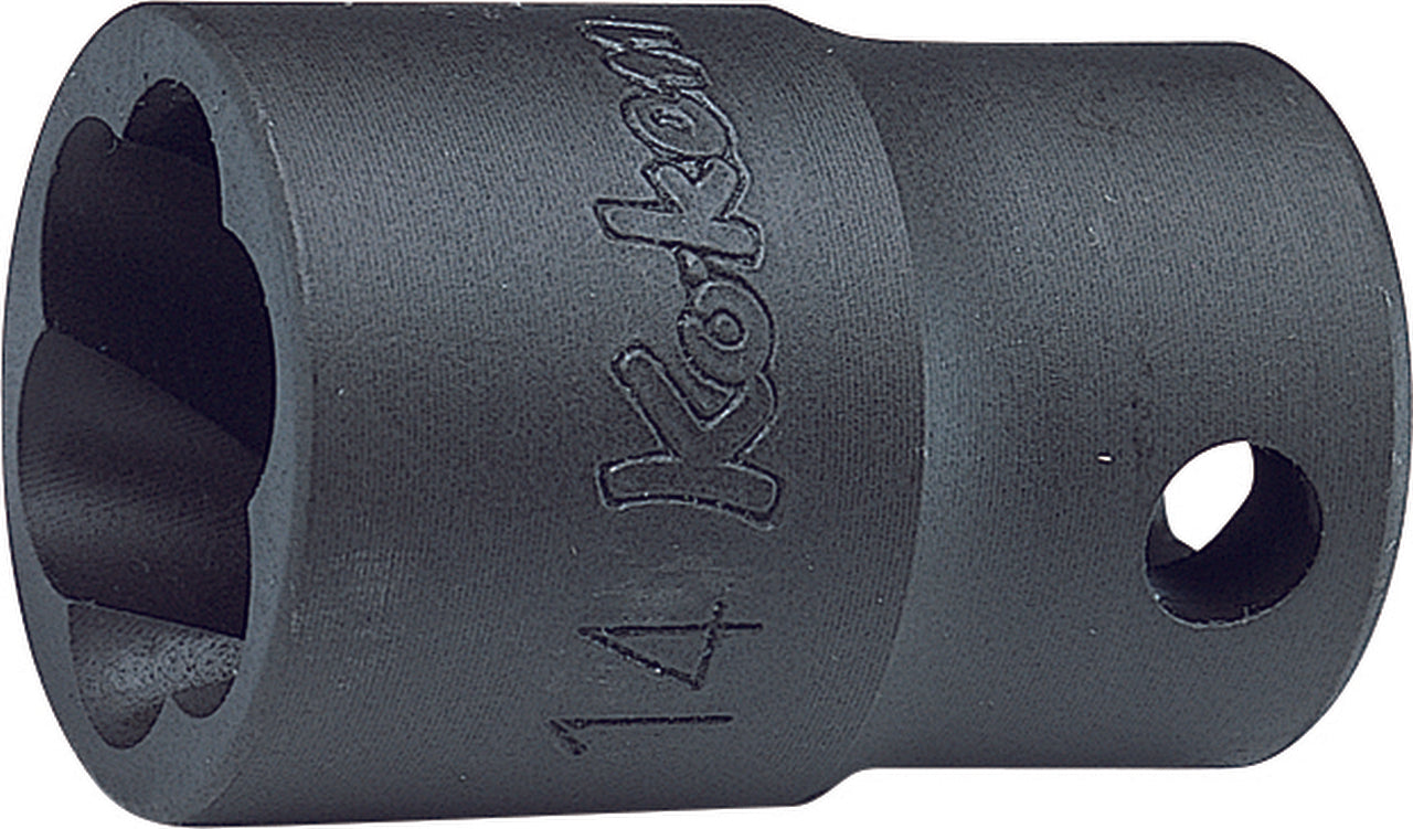 Ko-ken 3127-12 3/8 Sq. Dr. Nut Twister  12mm  Length 32mm