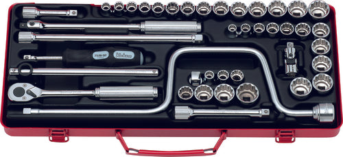 Ko-ken 3206A 3/8 Sq. Dr. Socket set   6, 12 point   17 pieces