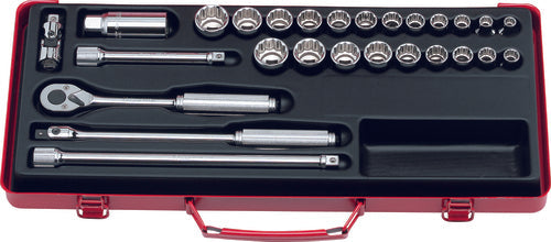 Ko-ken 3206AM 3/8 Sq. Dr. Socket set   12 point   27 pieces