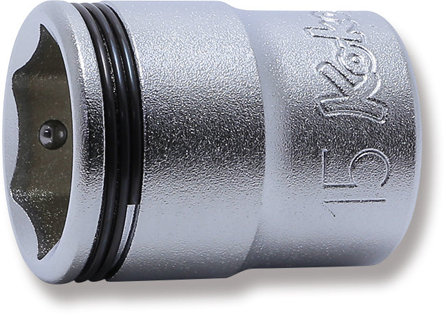 Ko-ken 3450M-16 3/8 Sq. Dr. Socket  16mm Nut Grip Length 27mm