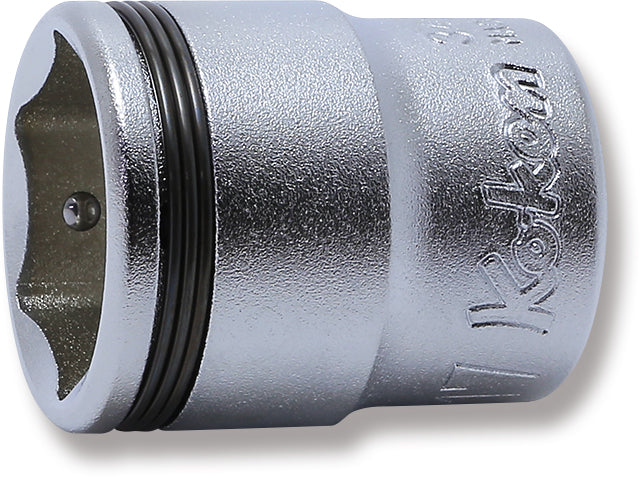 Ko-ken 3450M-18 3/8 Sq. Dr. Socket  18mm Nut Grip Length 29mm
